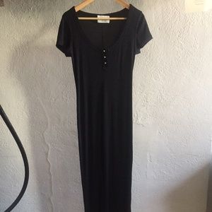 Ozbek 90's body skimming dress with back slit